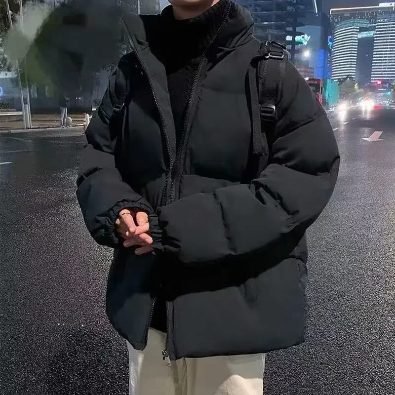 Мужское осенне-зимнее утолщенное теплое хлопковое пальто свободная стеганая