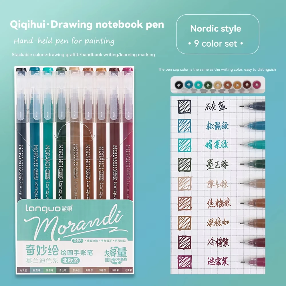 

Гелевые ручки Languo Multi-Color 0.5 мм, 5 цветов