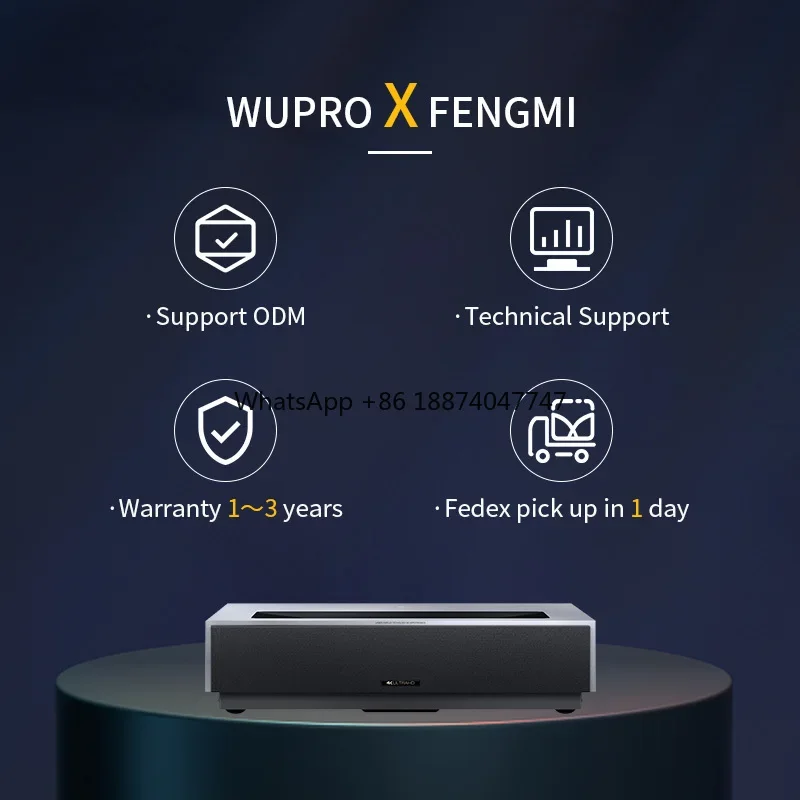 [WUPRO x FENGMI]2400 ansi поддержка ТВ 8K global Fengmi 4k PRO лазерный проектор для домашнего