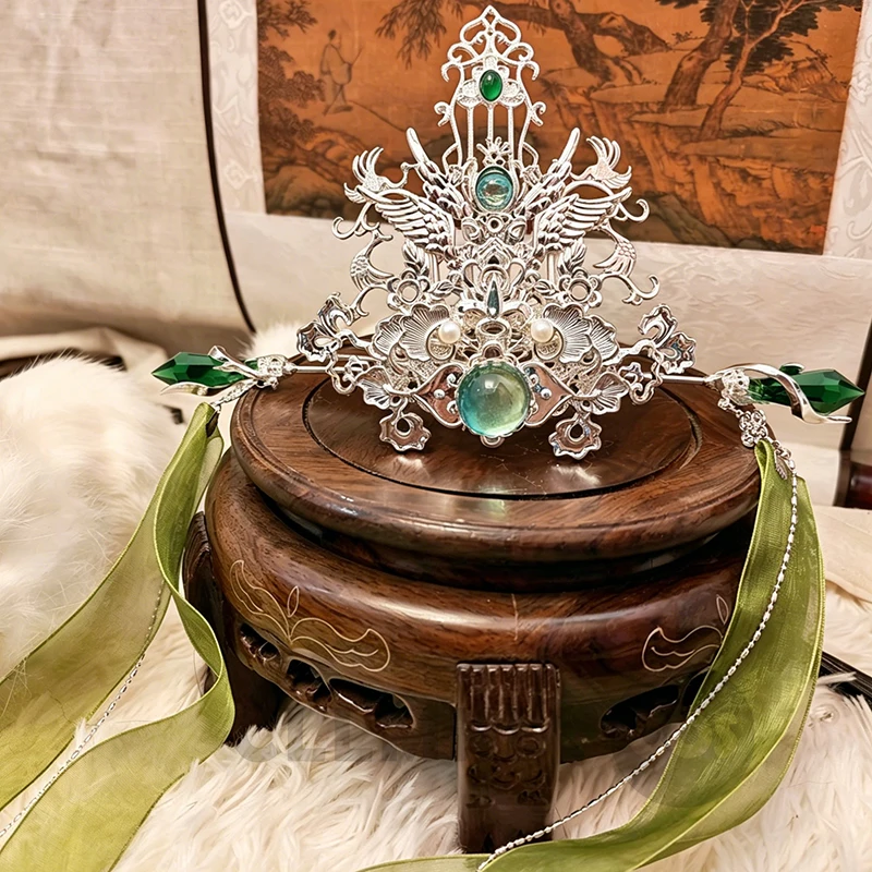 Фото Корона-тиара для косплея Шэнь Цинцю из «Системы самоспасения злодея» (Тянь Гуань Ци Фу), реквизит Ши Цинсюань, аксессуар для Хэллоуина №1