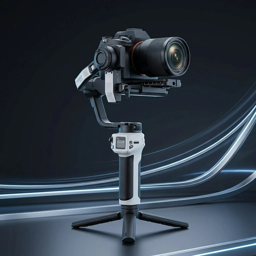 Фото 3-осевой стабилизатор для камеры Zhiyun WEEBILL 3E, совместимый с DSLR и беззеркальными камерами Canon, Nikon, Sony, Lumix №4