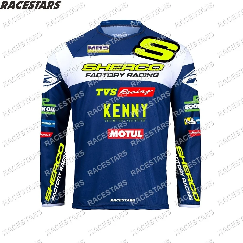

SHERCO Motorcycle Moto Motocross Racing Enduro Men's Cycling Jersey Downhill Mountain Dirt Bike MTB Maillot Ciclismo Hombre DH
