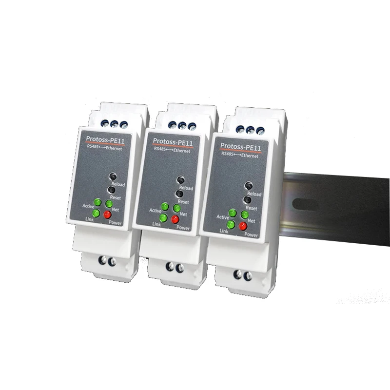 DIN-рейка с последовательным портом RS485 к Ethernet-преобразователю устройства IOT