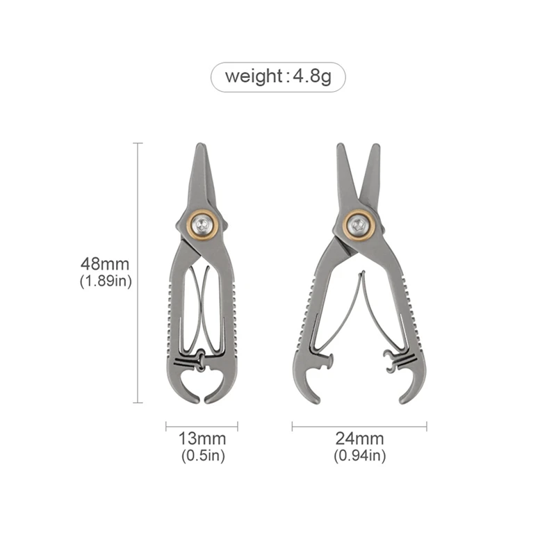 Мини-ножницы из титанового сплава волосы в носу маленькие ножницы портативные