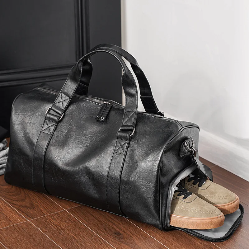 Дорожная сумка большой вместимости с отделением для обуви деловая мужская