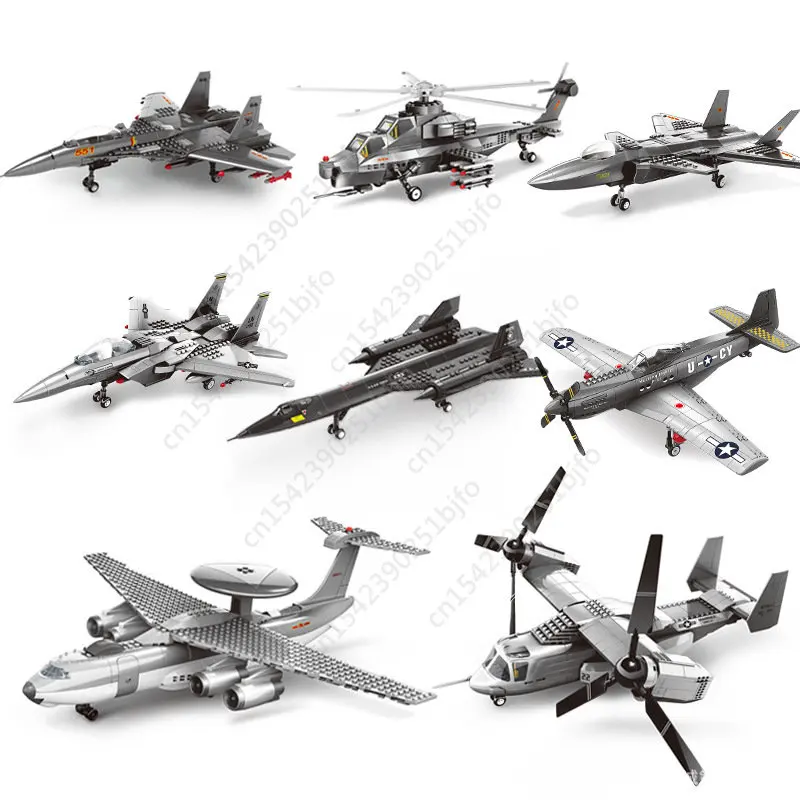 

Moc Armed Aircraft Combat Aircraft Military Weapon Building Blocks Assembled Model Military Bricks Toy Children Gift