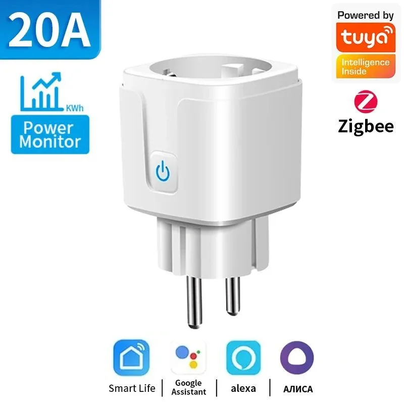 

Умная розетка kebidumei Wi-Fi/Zigbee с мониторингом мощности