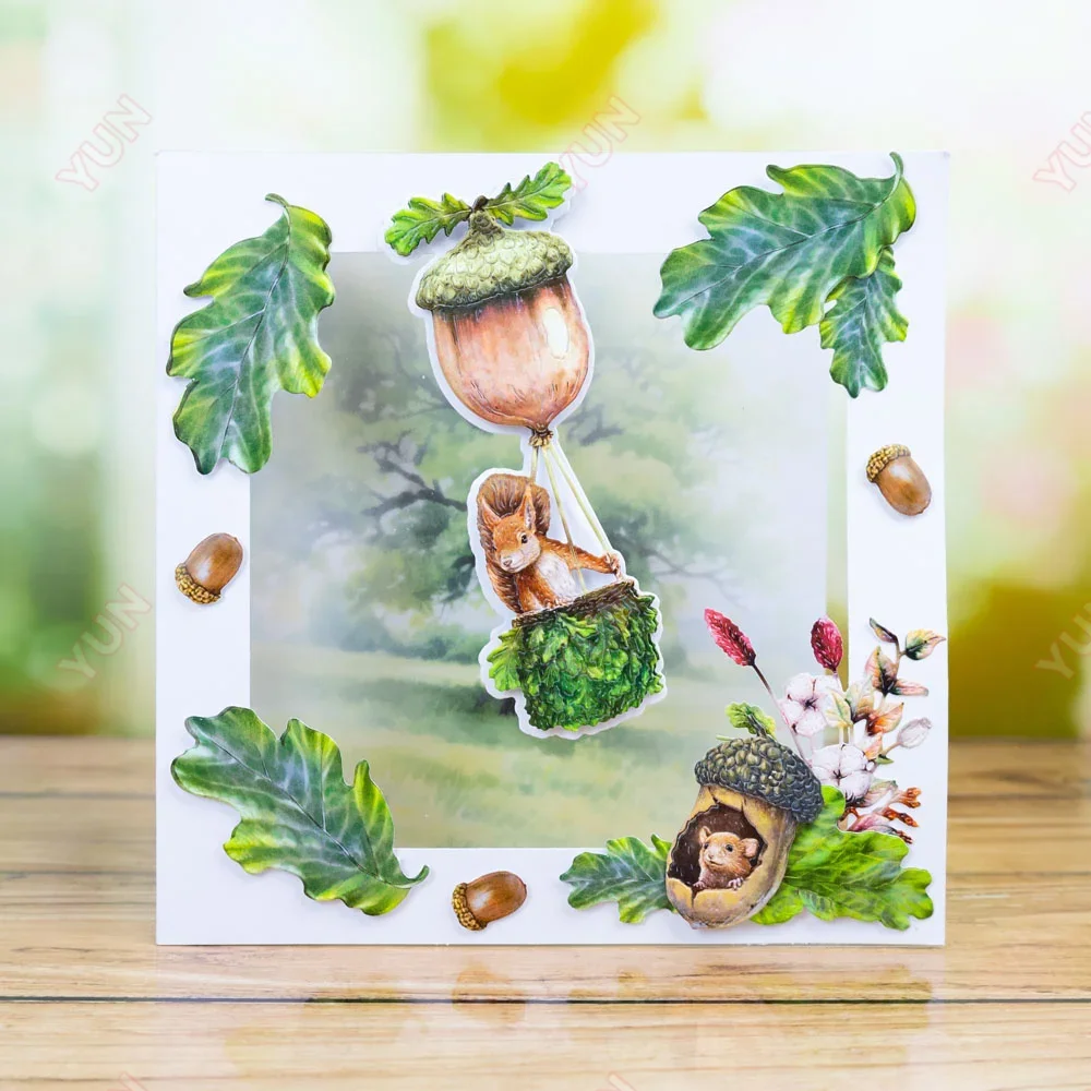 Блестящий яркий драгоценный камень кенгуру могучий дуб металлические Вырубные