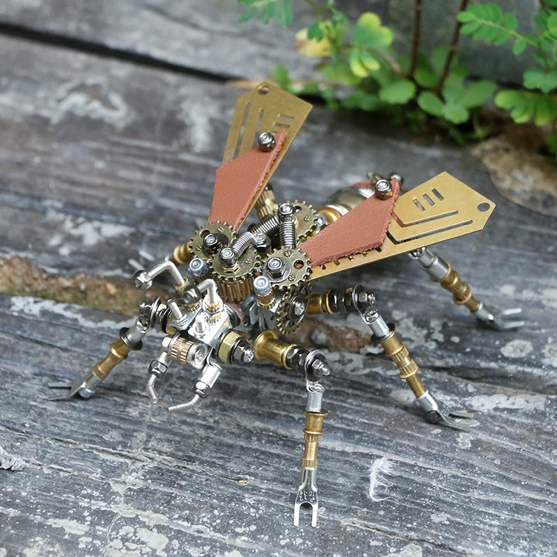 لتقوم بها بنفسك سلسلة الحشرات الميكانيكية ثلاثية الأبعاد الجمعية المعدنية اليعسوب اليعسوب دبور تحلق النمل لغز نموذج الفن حلية الإبداعية هد...