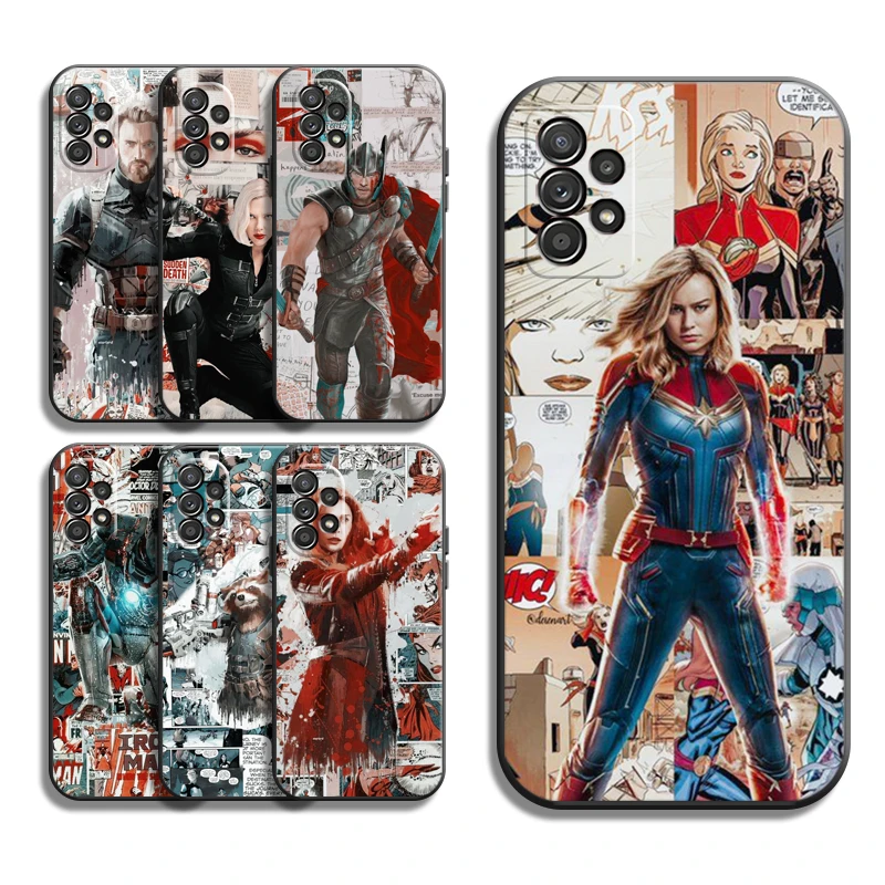 

Marvel Iron Man Phone Cases For Samsung Galaxy A21S A31 A72 A52 A71 A51 5G A42 5G A20 A21 A22 4G A22 5G A20 A32 5G A11 Soft TPU