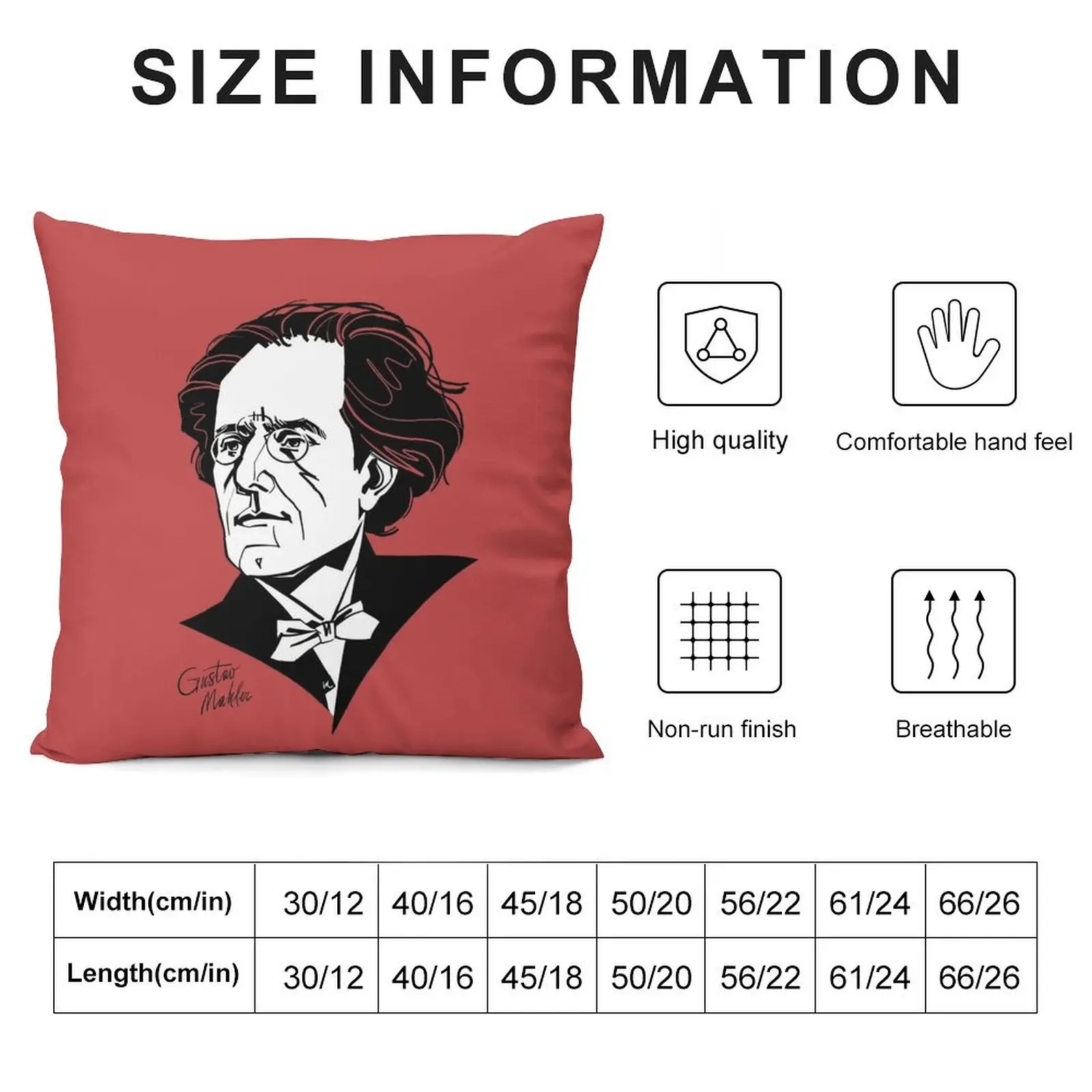 Декоративная подушка в шотландскую клетку Gustav Mahler