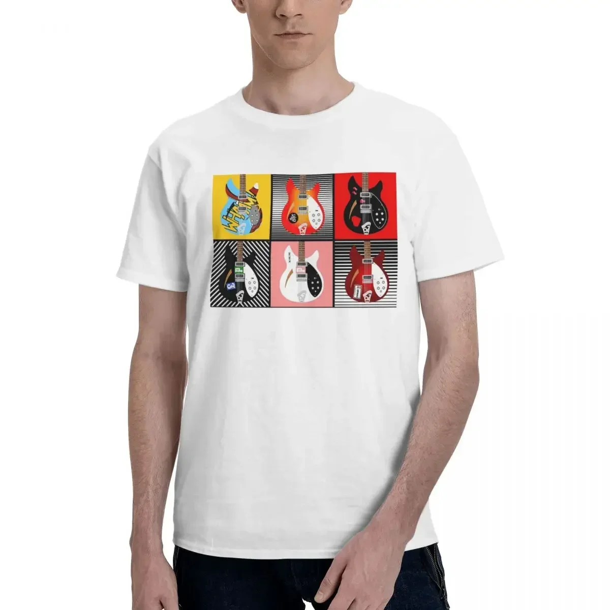 Фото Paul Weller's Rickenbackers 100% Cotton T-shirt Men Oversized T Shirts Men crew Neck Short Sleeve S-6XL №3