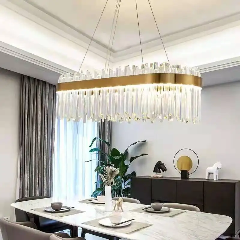 

LED Pendant Light Bedroom Living Room Ceiling Modern Lighting Chandelier Lamp Hotel Crystal Chandelier Apartment Golden light