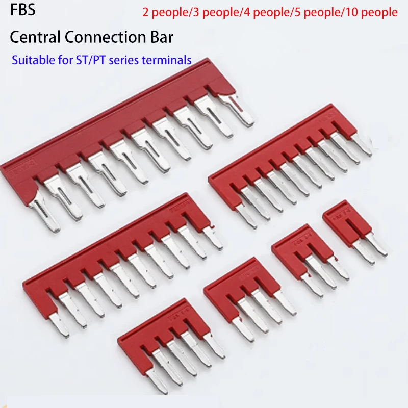 Фото Перемычка FBS PT ST 10-5/2-5 Контакты 2/3/4/5/10 PT2.5 ST2.5 PT/ST 2,5 мм Разъем Короткая деталь Соединительная короткая полоса №1