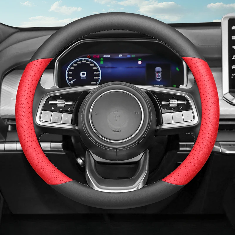 

Кожаный защитный чехол на руль автомобиля, оригинальный цвет автомобиля для Tank 300 400 500 700