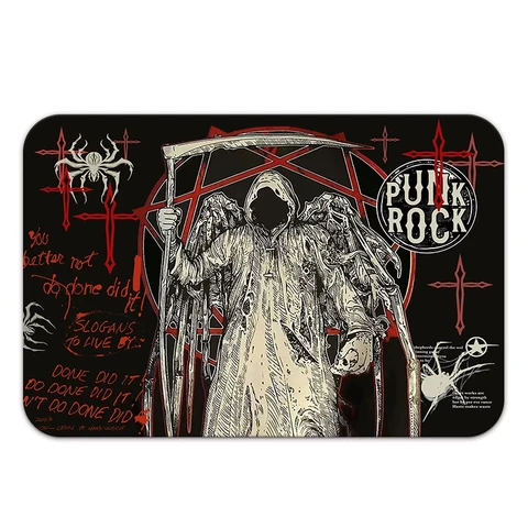 Готический череп коврик для ванной