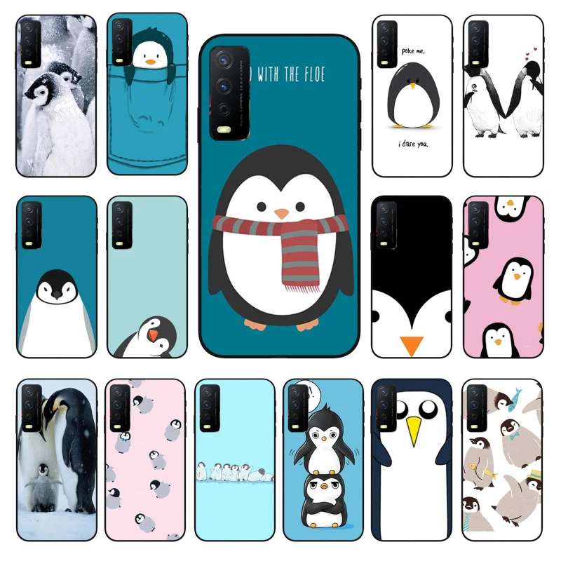 

Cute Lovely Penguin Phone Case for VIVO Y15s Y20 Y11 Y12 Y17 Y19 Y20S Y31 Y9s Y91 Y21 Y51 Y20i Y93 Y12S Y70