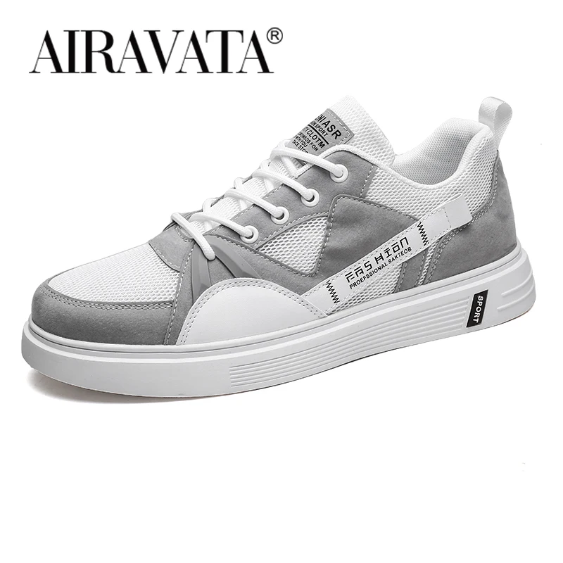 Mesh Skateboarding Shoes for Men Sneakers White Bottom Non-slip Leisure Walking Shoes Sport Footwear