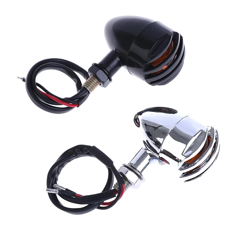 

New 1Pc Retro Motorcycle Turn Signals Light Bulb Blinker Lights Plasic Indicators Light 10W