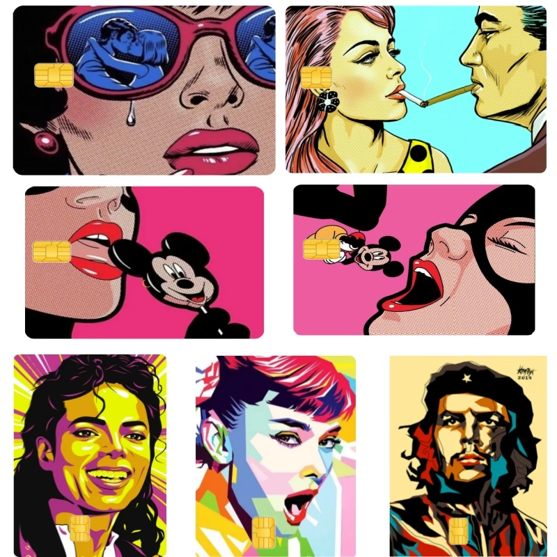 

Sexy Movie Star Catwoman Hepburn Marilyn Monroe Cool Bank Credit Card Bus Pass Sticker Waterproof Sticker Series Toy Accessories