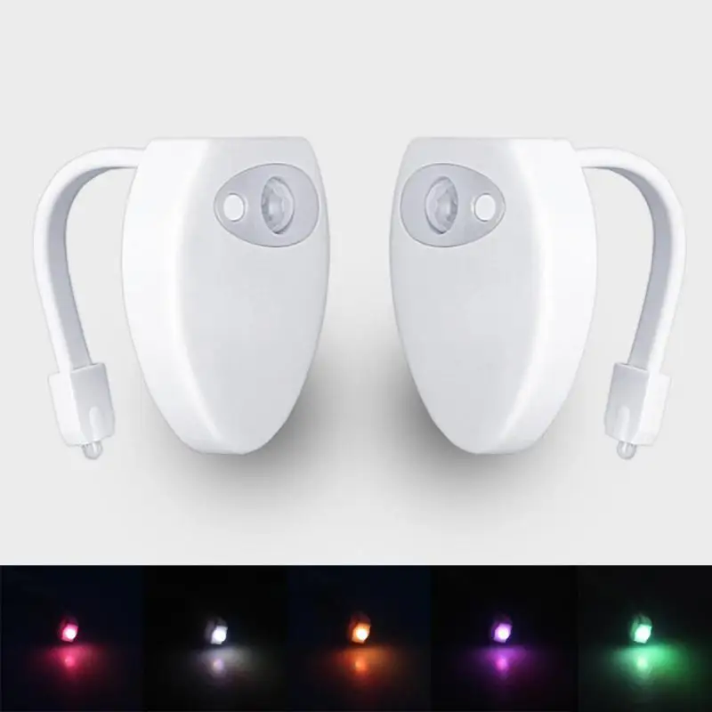 

Stylish Rechargeable Easy To Install Motion Sensor Smart Toilet Bowl Light Toilet Light Night Light Trendy Versatile Efficient