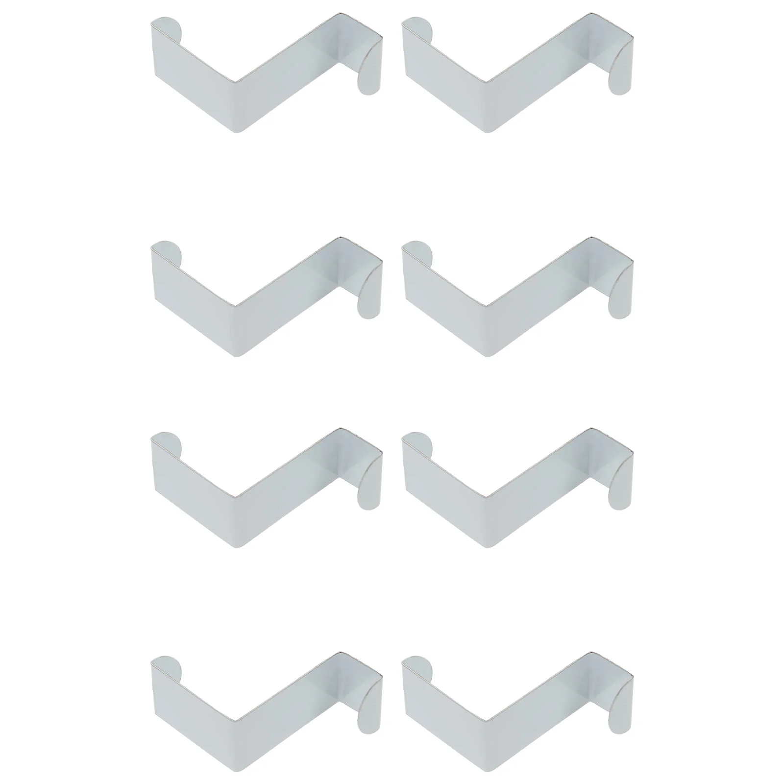 

8Pcs Z-type Hangers Hooks Door Back Hook Racks Punch-free Door Back Hooks