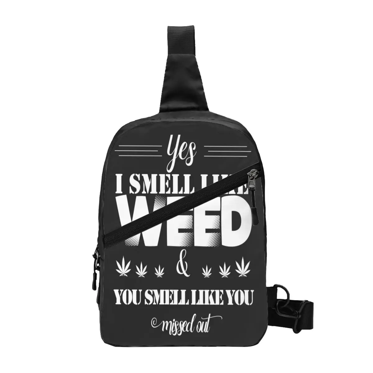 

Yes I Smell Like Weed Chest Package Fashionable Double Zip Opening School Nice gift Customizable