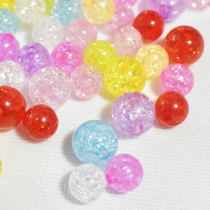 

DIY6-10mm50/100/200pcs jewellery beads accessories pandora bracelet seed beads charms for bracelets Jelly beads glass beads