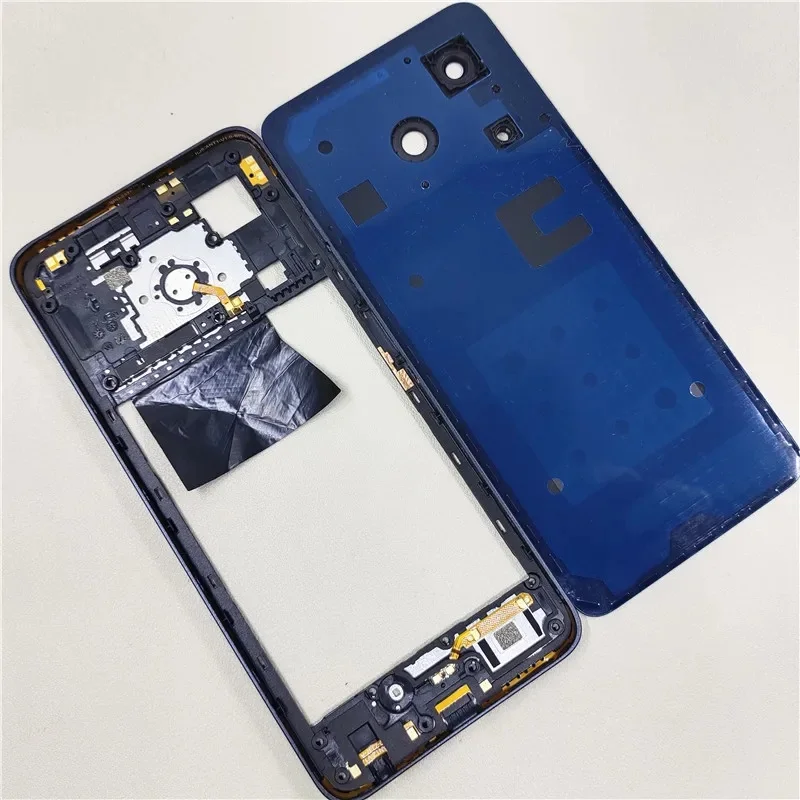 Фото BANERYPAK A+++ Полный корпус для Tecno Spark 20 KJ5, средняя рамка + задняя крышка батареи с объективом камеры, запасная часть для ремонта. №2