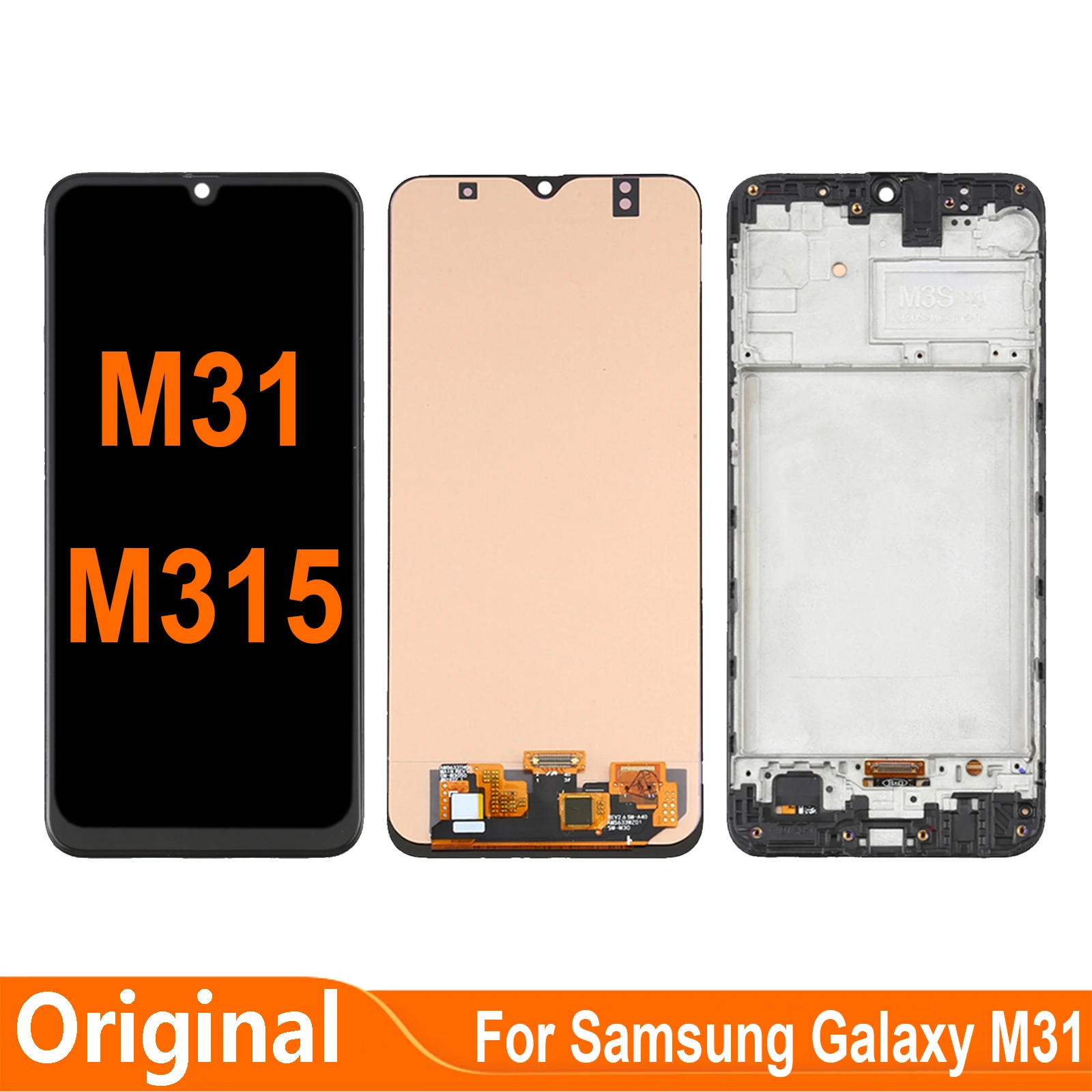 

6,4 ''OLED для Samsung Galaxy M31 M315 SM-M315F/DS SM-M315F/DSN ЖК-дисплей с сенсорным экраном и дигитайзером в сборе