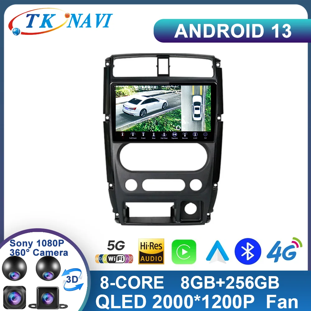 

Android 13 For Suzuki Jimny 3 2005 - 2019 Car Radio Multimedia Video Player Carplay Auto Navigation GPS DSP WIFI 4G QLED No 2Din