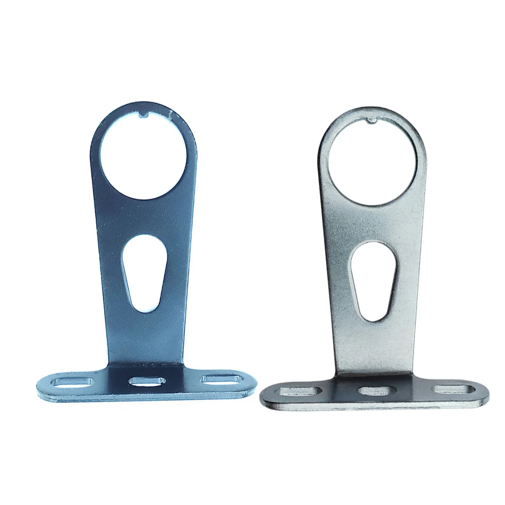 

Bike Bicycle Mount Front Light Front Rear Lamp Support Durable Steel Bike Basket Holder Bicycle Accessories Parts Black Silver
