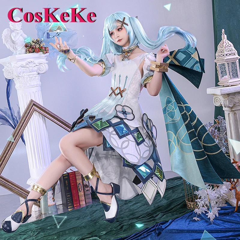 

CosKeKe Faruzan Cosplay Game Genshin Impact Costume Sweet Gorgeous Combat Uniforms Women For Halloween Party Role Play Clothing