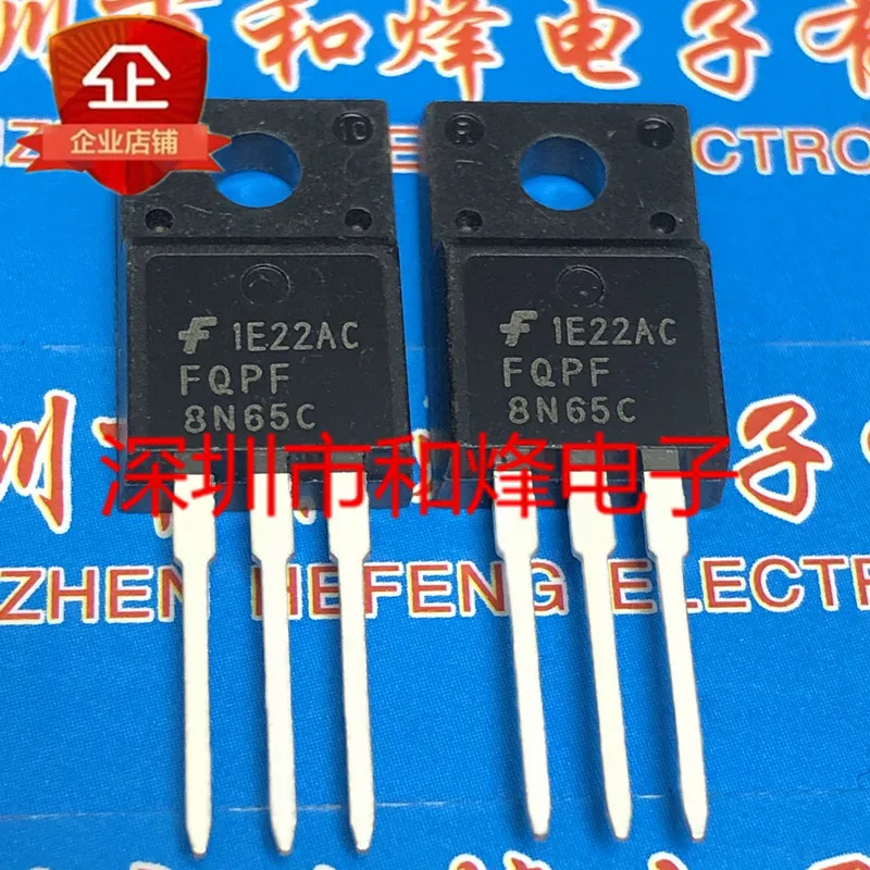 

5PCS-10PCS FQPF8N65C TO-220F 650V 8A New And Original On Stock