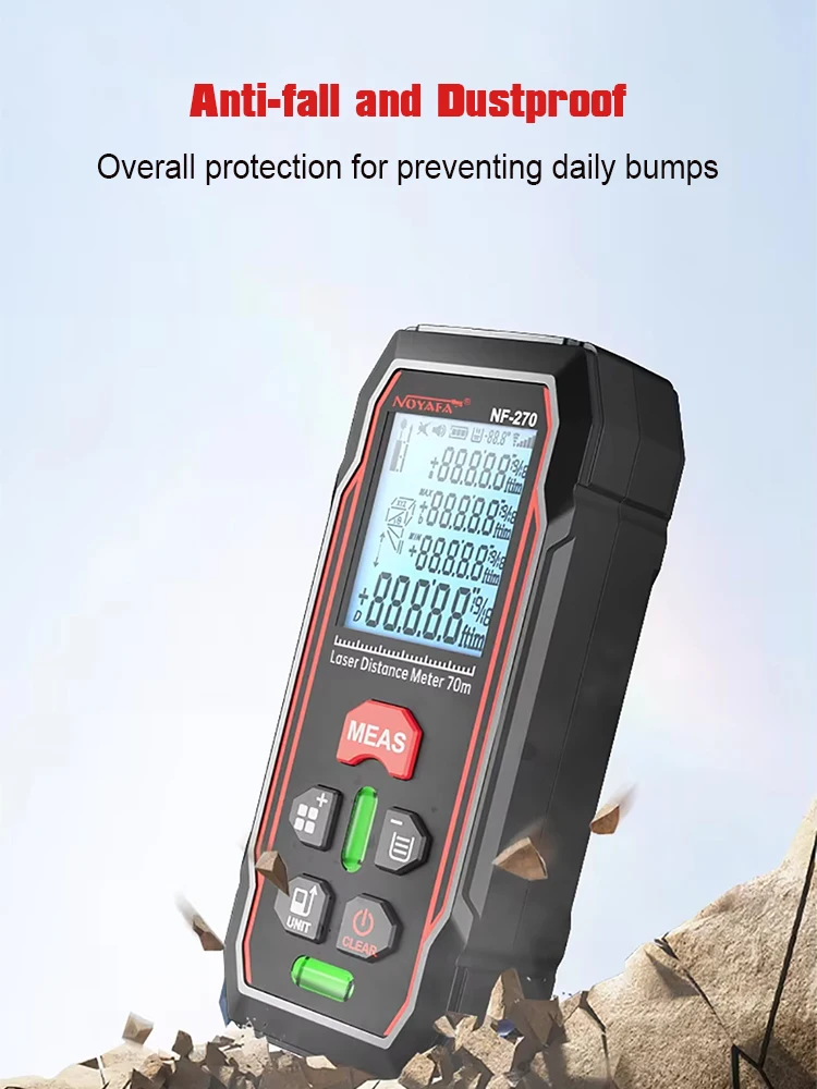 Ручной красный телефон лазерный дальномер инфракрасная линейка миллиметровый