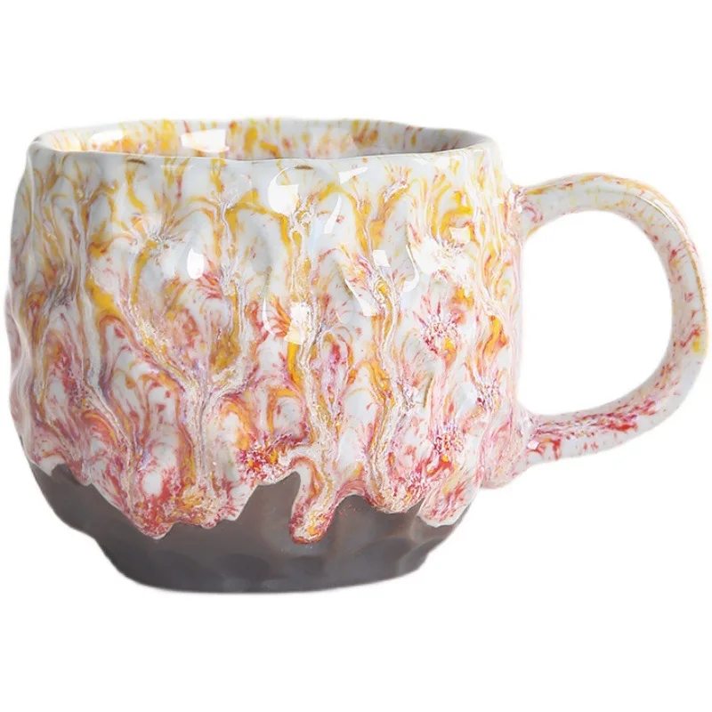 

Kiln Baked Mug Vintage Handmade Coarse Pottery Coffee Cup Japanese Water Cup Tea Cup Ceramic Creative Couple Gift