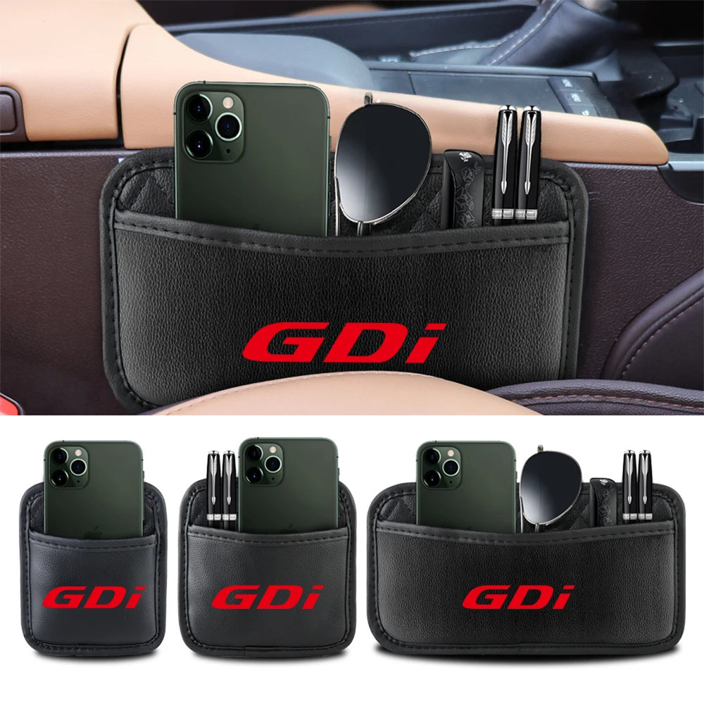 Кожаные сумки для хранения боковых сидений на спинке автомобиля очки телефона