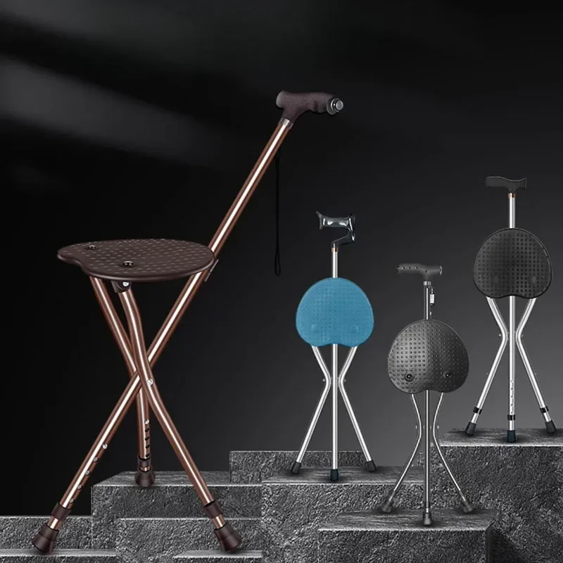 Сверхлегкий табурет из алюминиевого сплава складной твердый для пожилых людей