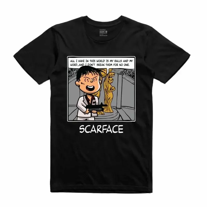 Фото СОВЕРШЕННО НОВАЯ футболка Streetwear on Demand SCARFACE PNUTS BLACK, размеры SMALL-3XLARGE №1