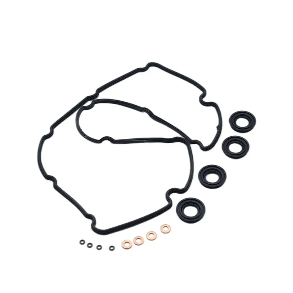 

Fuel Injector Seal Kit with Rocker Cover Gasket Fits for Transit 2.2 Tdci