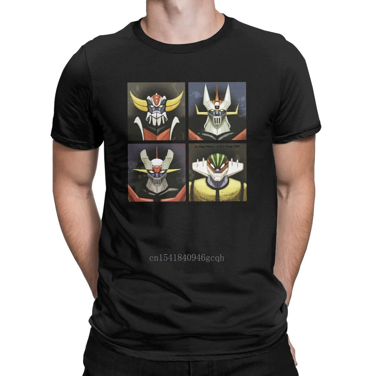 

Mazinger Z Short-sleeved Robot Manga t-shirt for men, Unique shirt with a clean neck, 100% cotton, 6XL