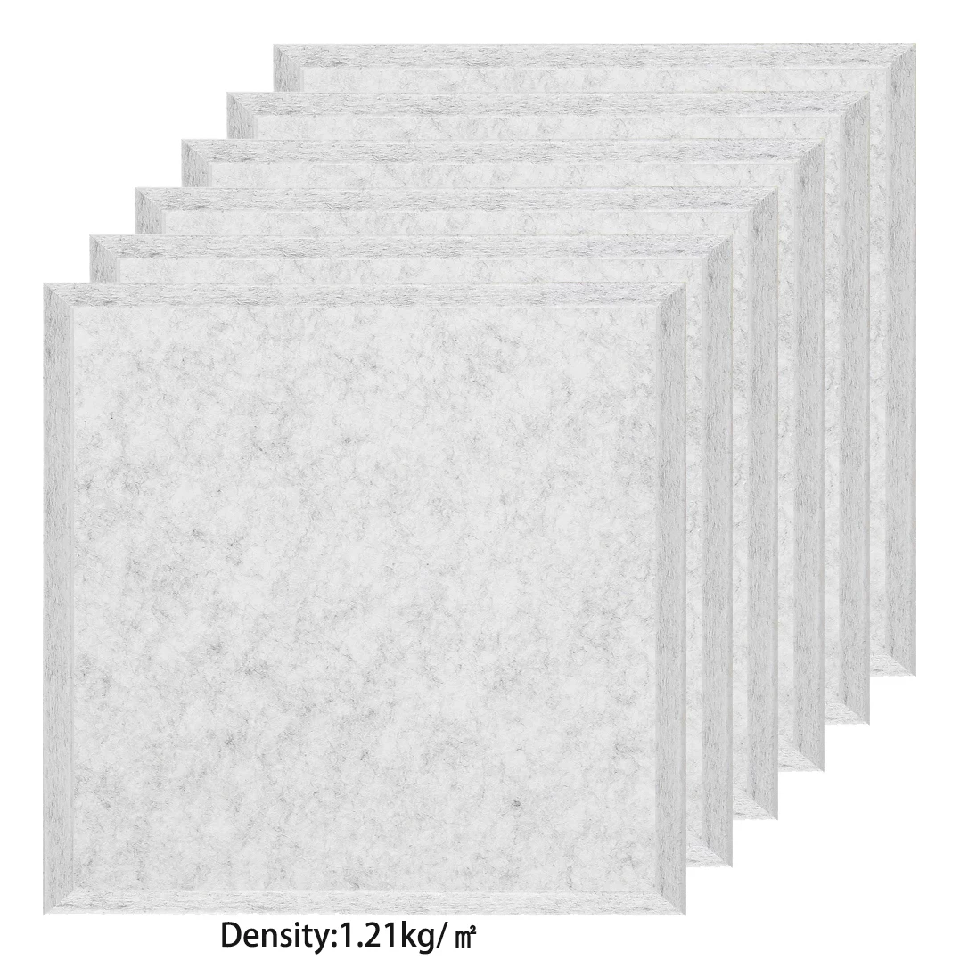 

3Pcs Square Soundproofing Wall Panels Sound Proof Acoustic Panel Study KTV Cinema Nursery Noise Insulation Wall Decor Home Decor