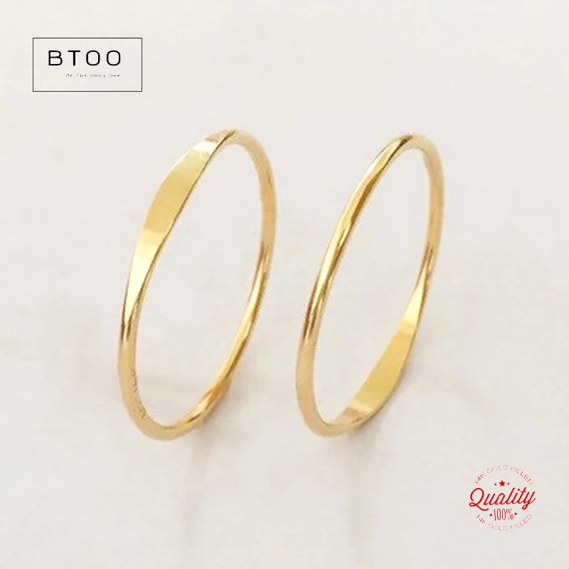 Штабелируемое кольцо с плоским верхом темно-желтого цвета Размер 5/6/7/1 27