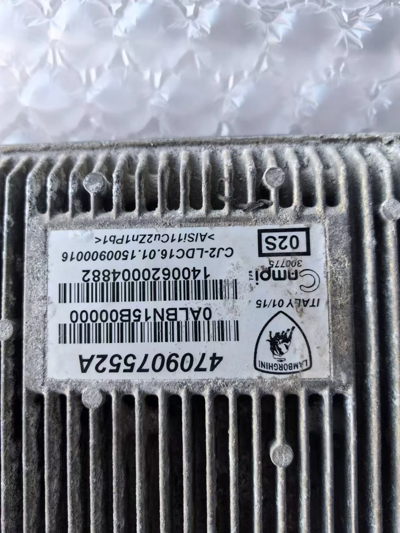 Фото Оригинальный использованный модуль управления двигателем LIE ECU для AMBORGHINI AVENTADOR LP700 OEM 470907552 A №5