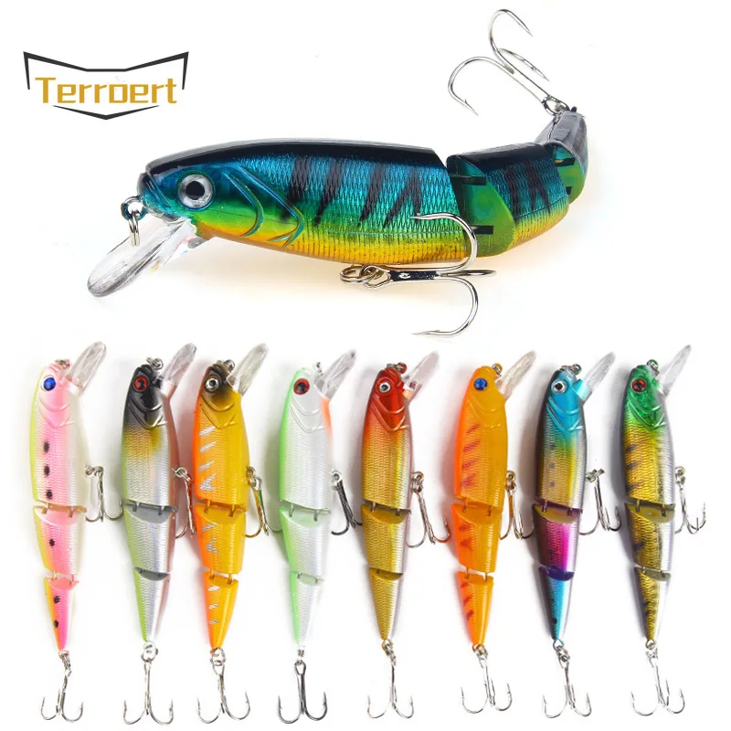 

1pcs 11.5cm/15g Jointed Baits Minnow Fishing Lures Wobbly Crankbait Artificial Hard Bait Bass Trolling Pike Carp Fishing Tools