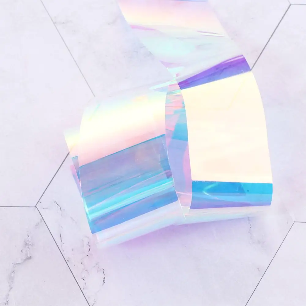 Бумажные наклейки для ногтей зеркальная блестящая наклейка украшение Аврора