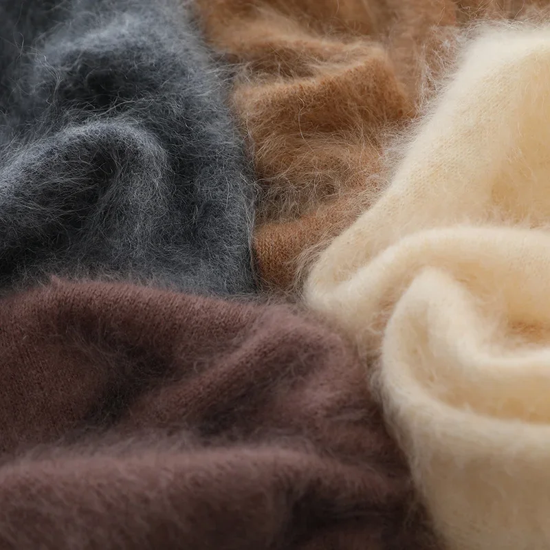 WinvyNee женская одежда длинношерстные кашемировые свитера с высоким воротником и