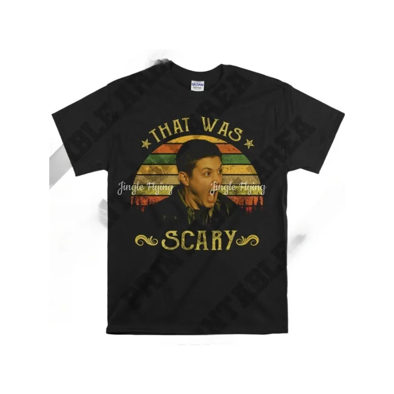 Винтажная футболка с капюшоном из фильма Страшный Дин Винчестер удобная модная