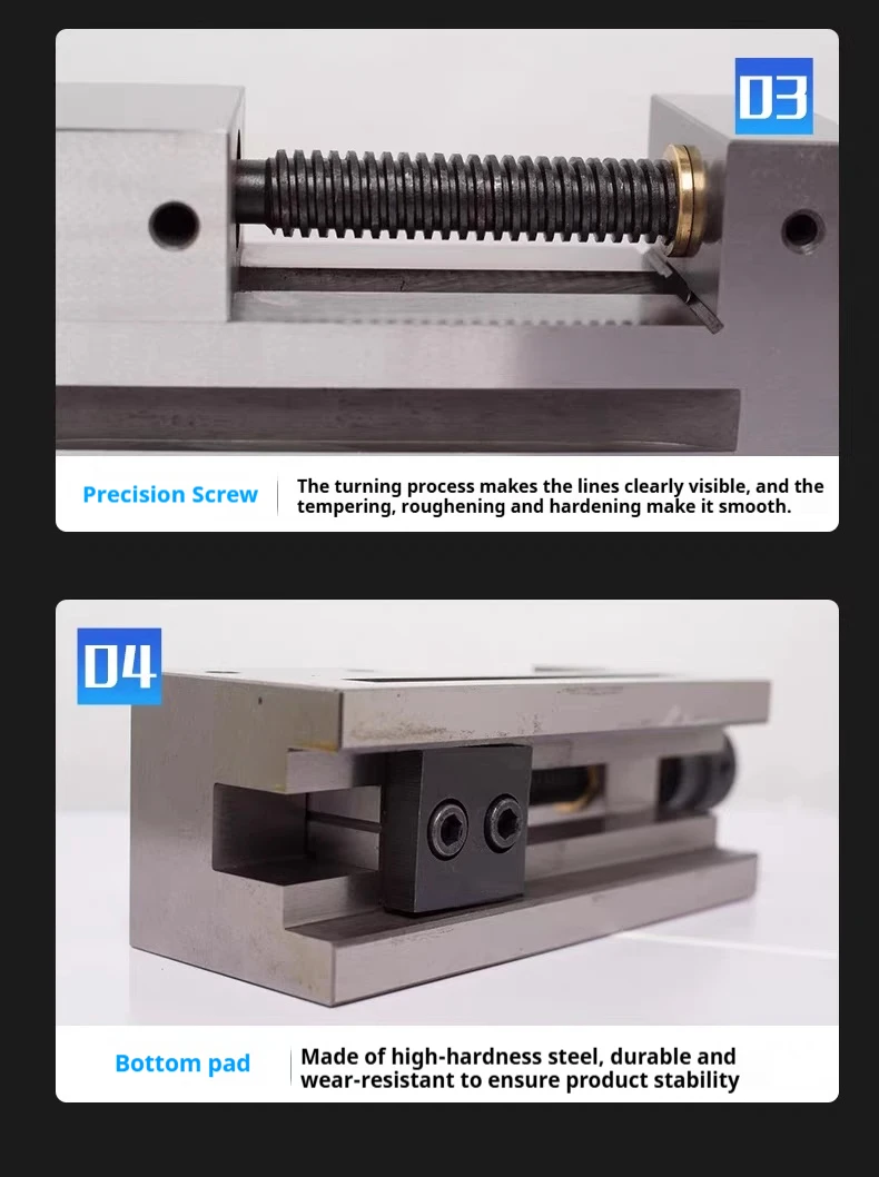 Зажим MiniVise QGG63 2 5-дюймовый прецизионный инструмент Тиски Стальные тиски