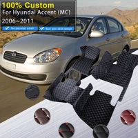 car floor mats for hyundai accent verna super pony brio dodge attitude mc mk3 20062011 leather mat rugs carpets car accessories